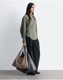 & Other Stories - Balloon-Sleeved Tapered Shirt