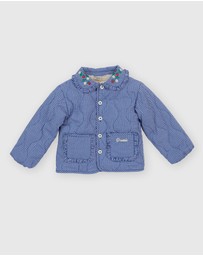 Goldie + Ace - Wild Strawberry Gingham Padded Jacket - Babies-Kids