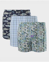 Mitch Dowd - Mens Making Waves Boxers Shorts 3 Pack - Multi