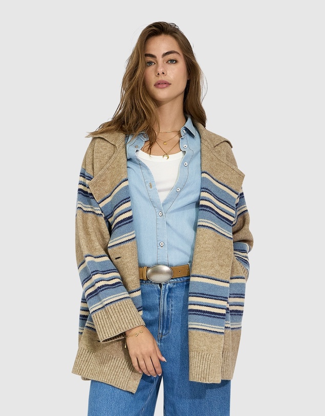 Belle & Bloom - So Many Likes Oversized Knitted Cardi Coat