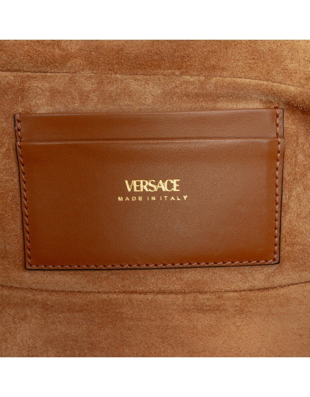 Pre-Loved by Azura Reborn - Pre-Loved Leather V Greca Signature Belt Bag