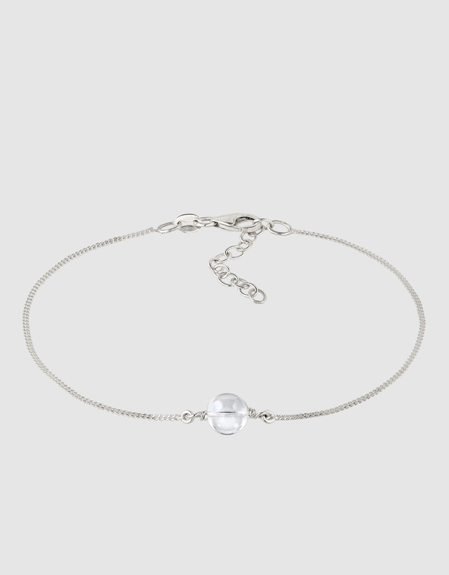 Elli Jewelry - Rock Crystal Bracelet in 925 Silver