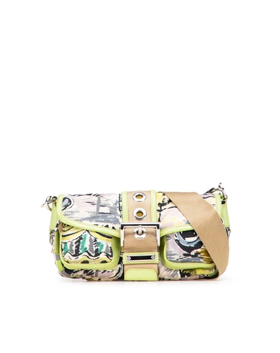 Pre-Loved by Azura Reborn - Pre-Loved prada Printed Crossbody Bag with Adjustable Shoulder Strap and Buckle Closure