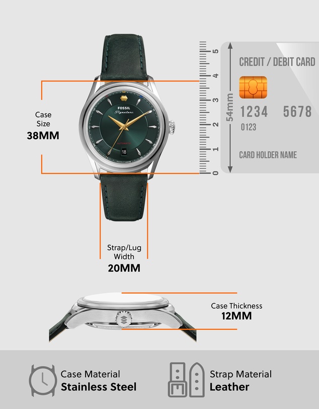 Fossil - Signature CS-1 Green Analogue Watch