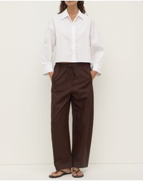 Assembly Label - Aurora Cropped Cotton Poplin Shirt