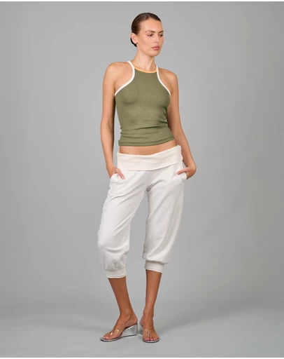 Love and Nostalgia - Goody Two Shoes Rib Singlet