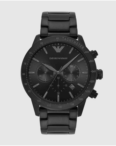 Emporio Armani - Black Chronograph Watch AR11242