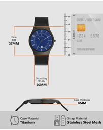Skagen - Sunby Titanium Black Analogue Watch