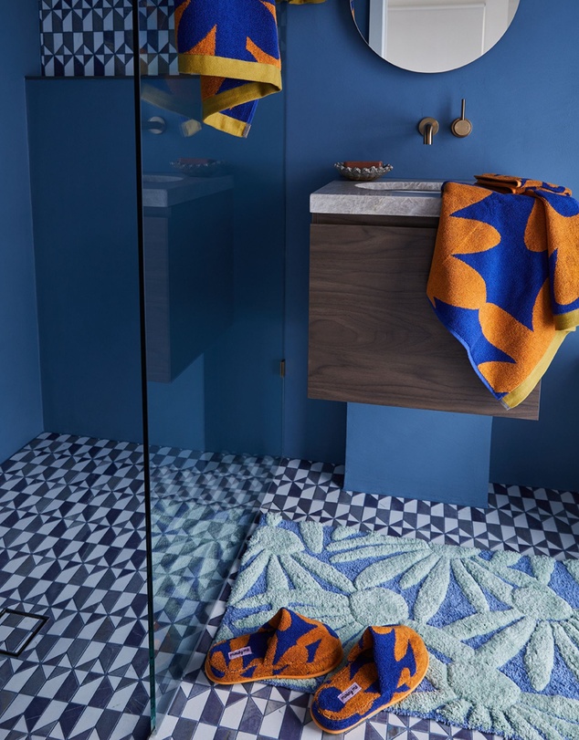 Mosey Me - Margarita Blue Bath Mat