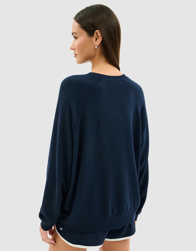 Splits59 - Andie Oversized Fleece Varsity Graphic Sweatshirt