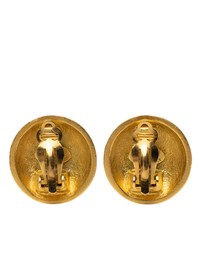 Pre-Loved by Azura Reborn - Pre-Loved CC Gold Plated Button Clip On Earrings