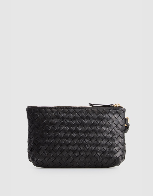 Evity - Ines Leather Weave Pouch