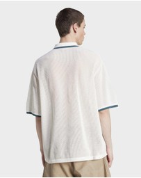 adidas Originals - adidas Originals Button Down Knitted Shirt Mens