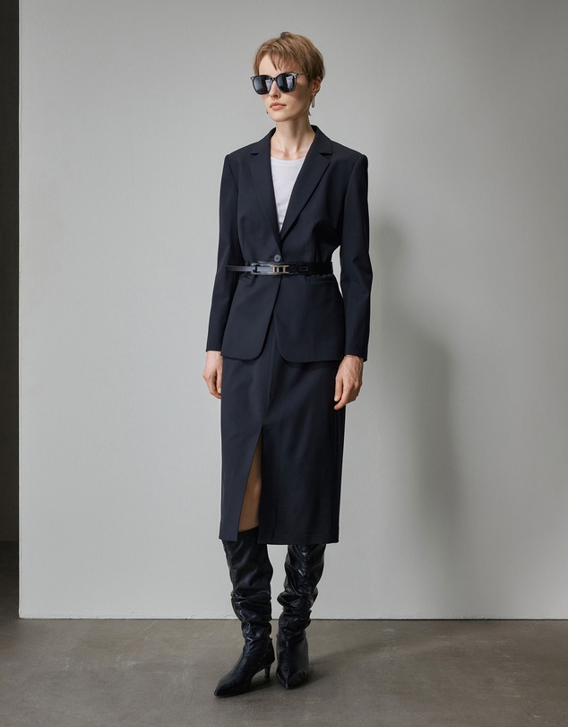 IDA+S - Reva Wool Midi Suit Skirt