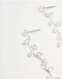 Lovisa - Cubic Zirconia Leaf Drop Earrings