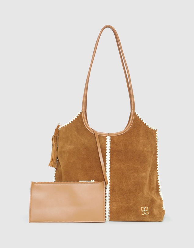 Belle & Bloom - Back To Friends Suede Shopper