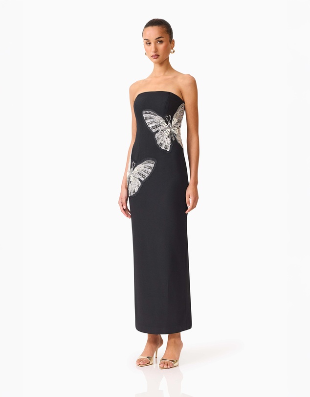 Elliatt - Mira Strapless Gown in Black