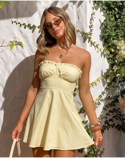 Beginning Boutique - Summer Yellow Mini Dress