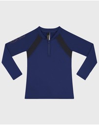 Aqua Blu Kids - Building Blocks Long Sleeve Rash Vest - Teens