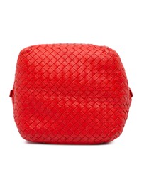 Pre-Loved by Azura Reborn - Pre-Loved bottega veneta Handmade Knitted Leather Bucket Bag with Drawstring Closure and Additional Pouch