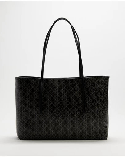 Calvin Klein - Emblem Aop Tote W/ Pouch