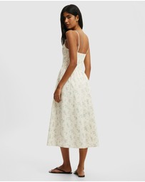 Cotton On - Remy Shirred Bodice Midi Dress