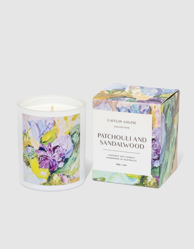 Caitlin Louise Collection - Patchouli & Sandalwood Scented Artist Candle