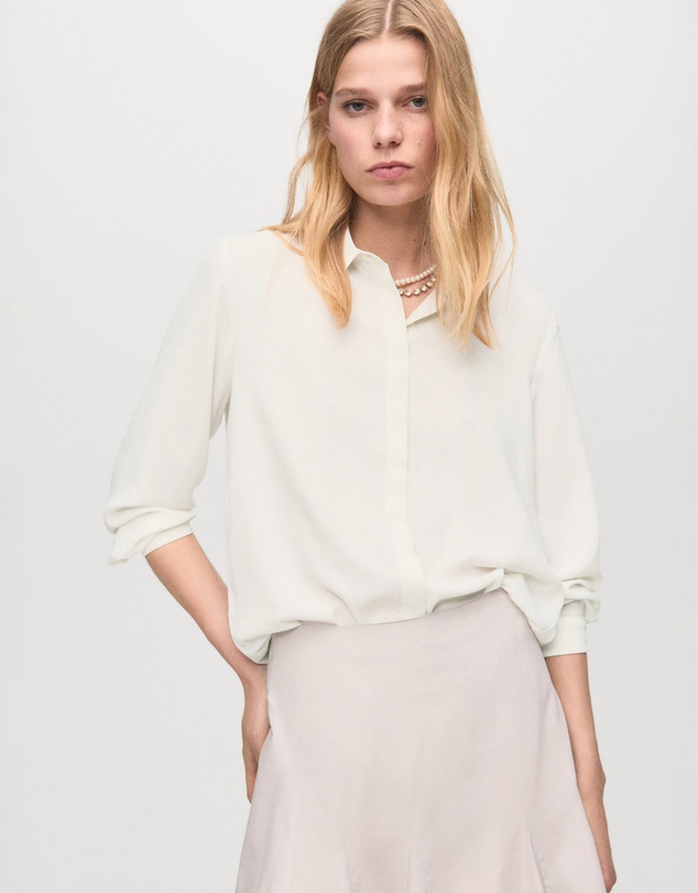 M.N.G - Fluid Long-Sleeved Blouse