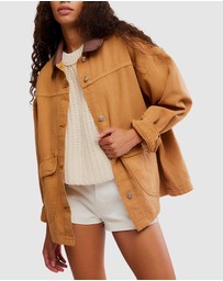 Free People - Lemon Denim Jacket