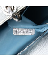 Pre-Loved by Azura Reborn - Pre-Loved Small Metallic Grained Calfskin Cannage My ABCDior Lady Dior