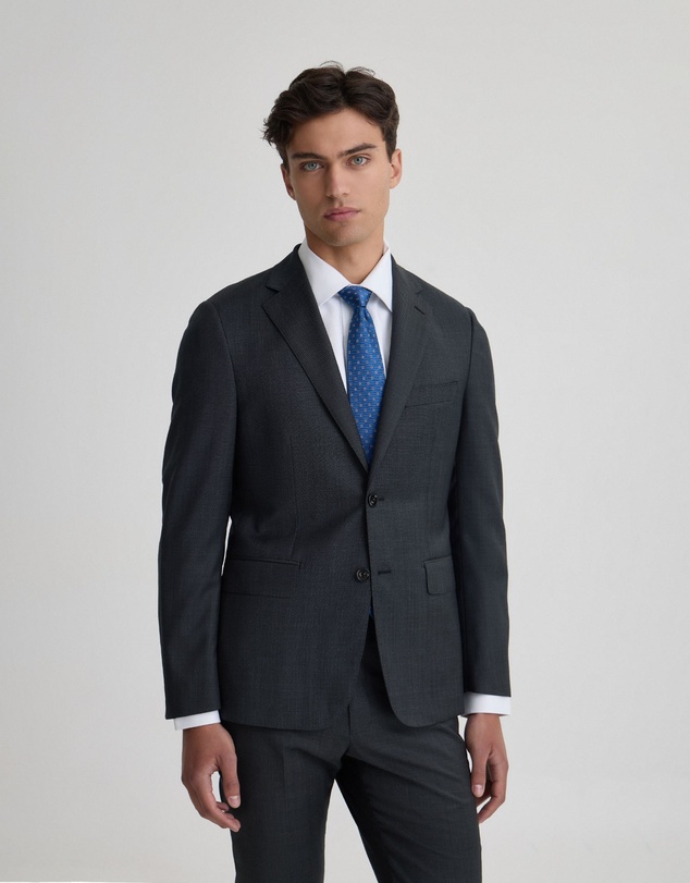 Oxford - Byron 1/2 Canvas Wool Suit Jacket