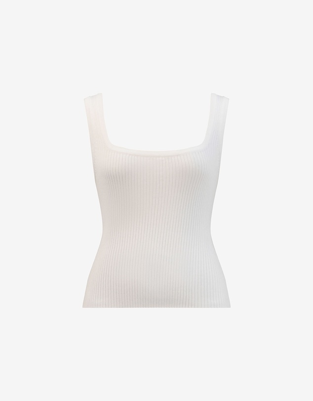 Forcast - Ella Square Neck Rib Knit