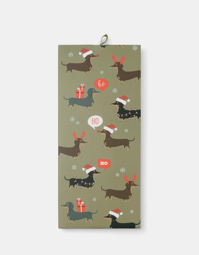 Bamboozld - Ho Ho Ho Dash Sage Socks Card