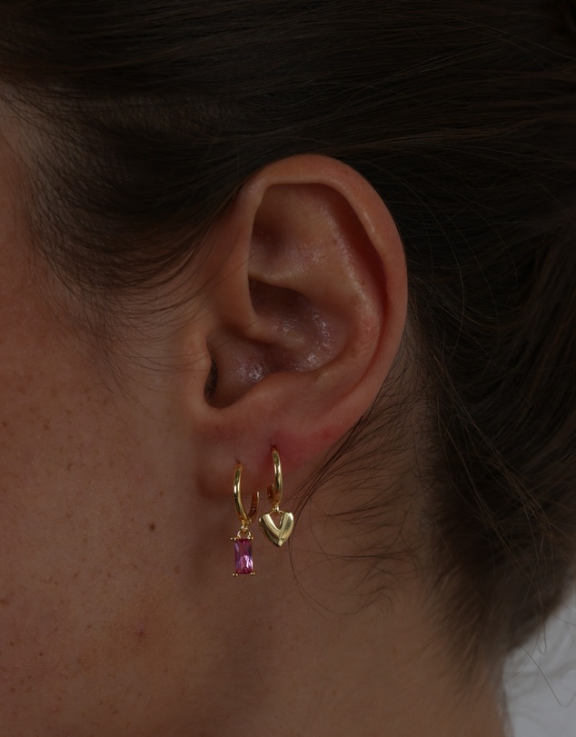 Pastiche - Gold Amara Huggies Gold Plated 925 Sterling silver Earrings
