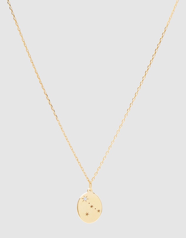 Luna Rae - Solid Gold - Stars of Cancer Diamond Necklace