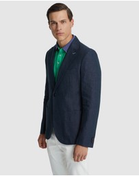 Oxford - Milton Linen Blazer With Peak Lapel
