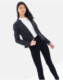 ONLY - Ava Faux Leather Biker Jacket