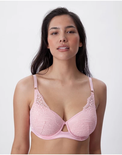 Bras N Things - Venus Lightly Lined Balconette Bra - Dark Pink