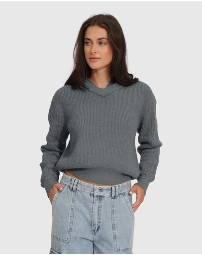 Belle & Bloom - On the Run Knitted Hoodie