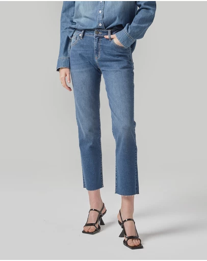 DRICOPER DENIM - Perla Cropped Mid Rise Jeans