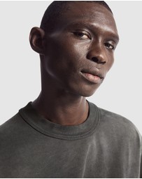 COS - Oversized Faded Mock-Neck Shirt