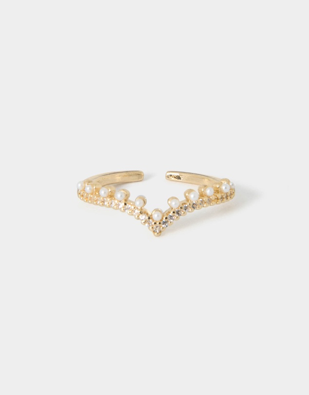 Forcast - Jazmine 16k Gold Plated Brass Ring