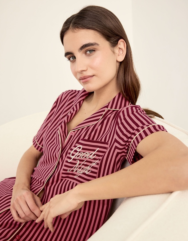 Chelsea Peers - Organic Cotton Good Night Long Pyjama Set