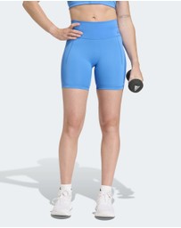 adidas Performance - Optime Workout 3-Stripes Short Leggings Womens