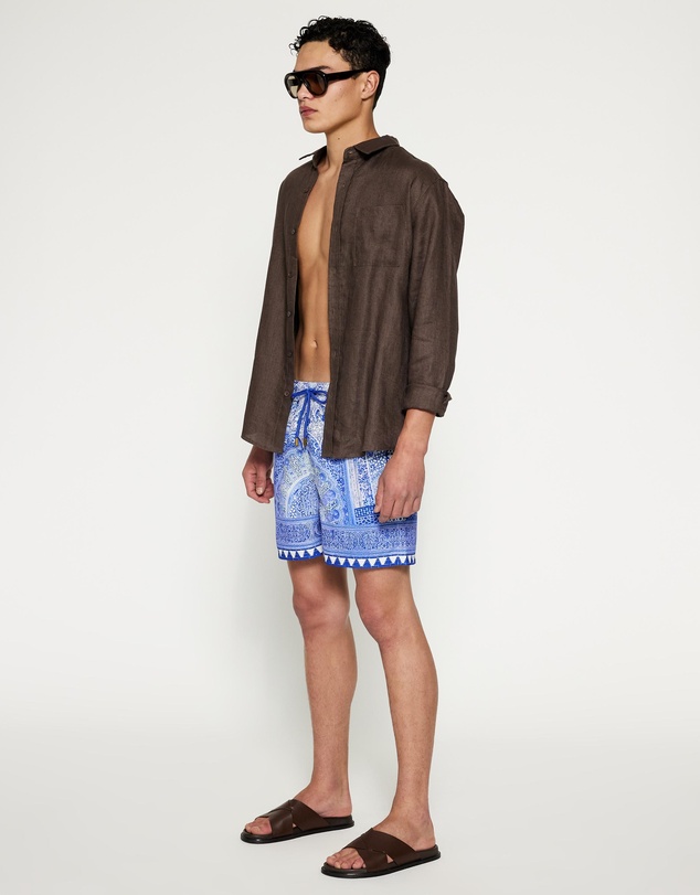 Camilla - Mid Length Boardshorts With Elastic Waist