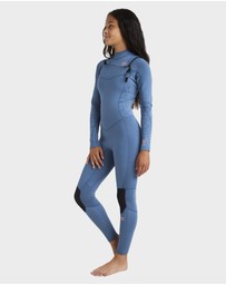Billabong - Girls 8 to 14 3/2mm Synergy Natural Chest Zip Wetsuit