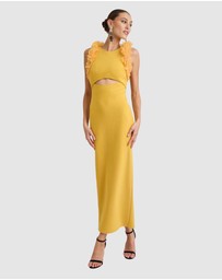 Romance by Honey and Beau - Trevia Frill Midi Dress