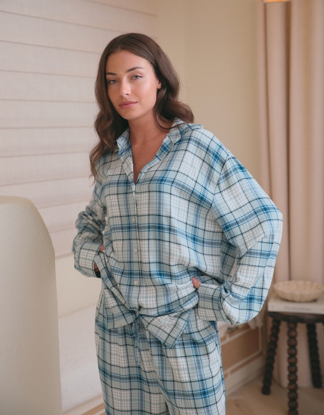 Papinelle - Comfy Plaid Full Length PJ