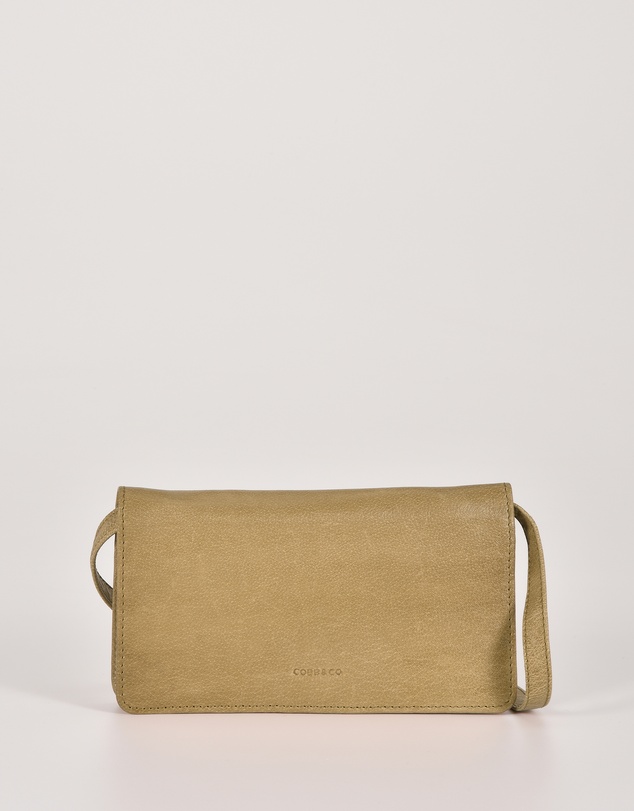 Cobb & Co - Stirling Leather Smart-Phone Card Holder Crossbody Wallet