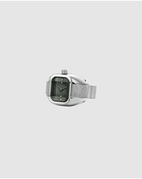 Breda - Nocturne Silver Expandable Ring Watch, 16MM